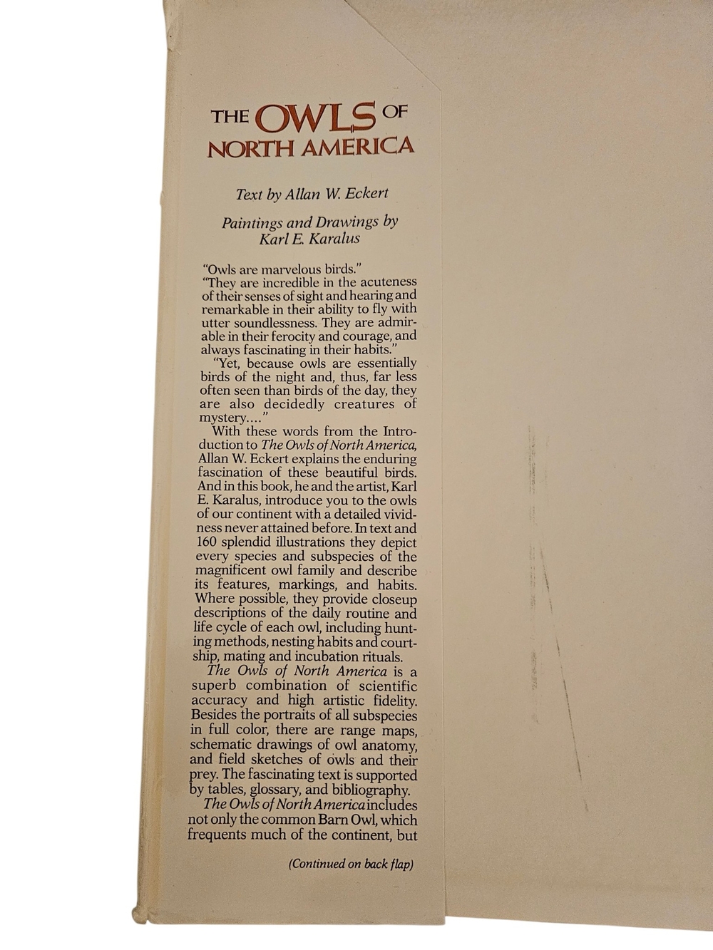 Vintage The Owls of North America Coffee Table Book — cream, brown, black - Picture 7 of 8